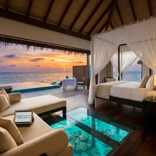 בונגלו יוקרתי מעל המים באיים המלדיביים